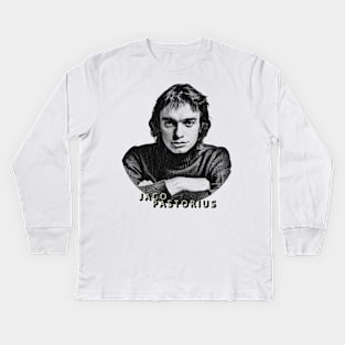 Retro Jaco Pastorius Kids Long Sleeve T-Shirt